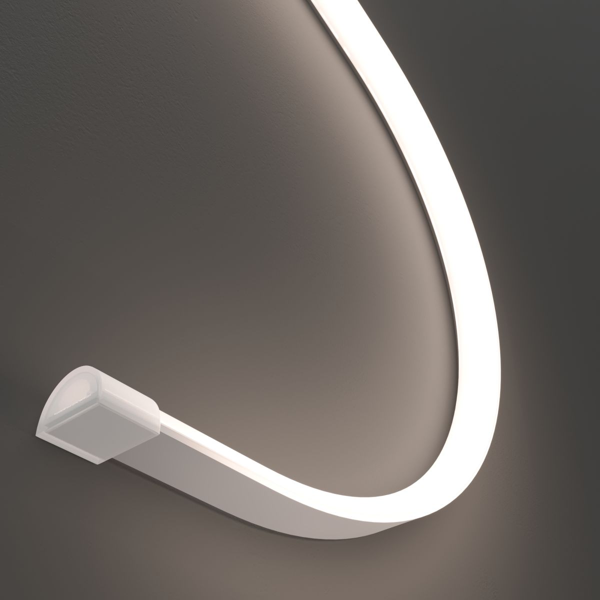 термостойкий гибкий неон 13x7 24в 9,6вт/м 4000k ip67 5м (вертикальный изгиб) 432055