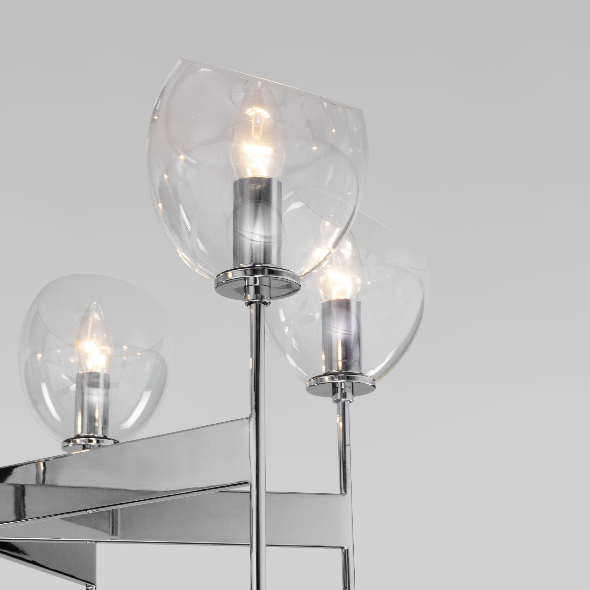 люстра на штанге eurosvet arrista 60130/6 хром smart a060134