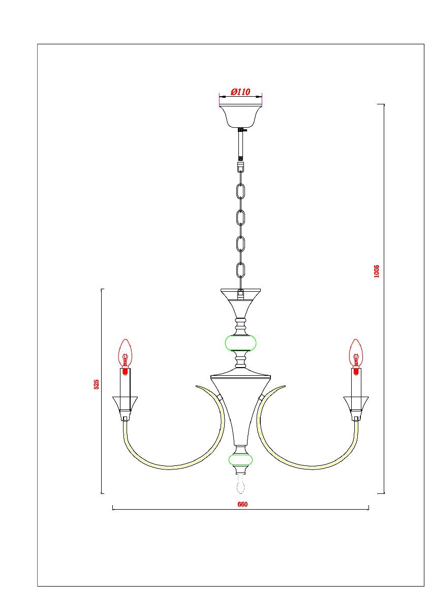 подвесная люстра arte lamp collinetta a4094lm-6pb