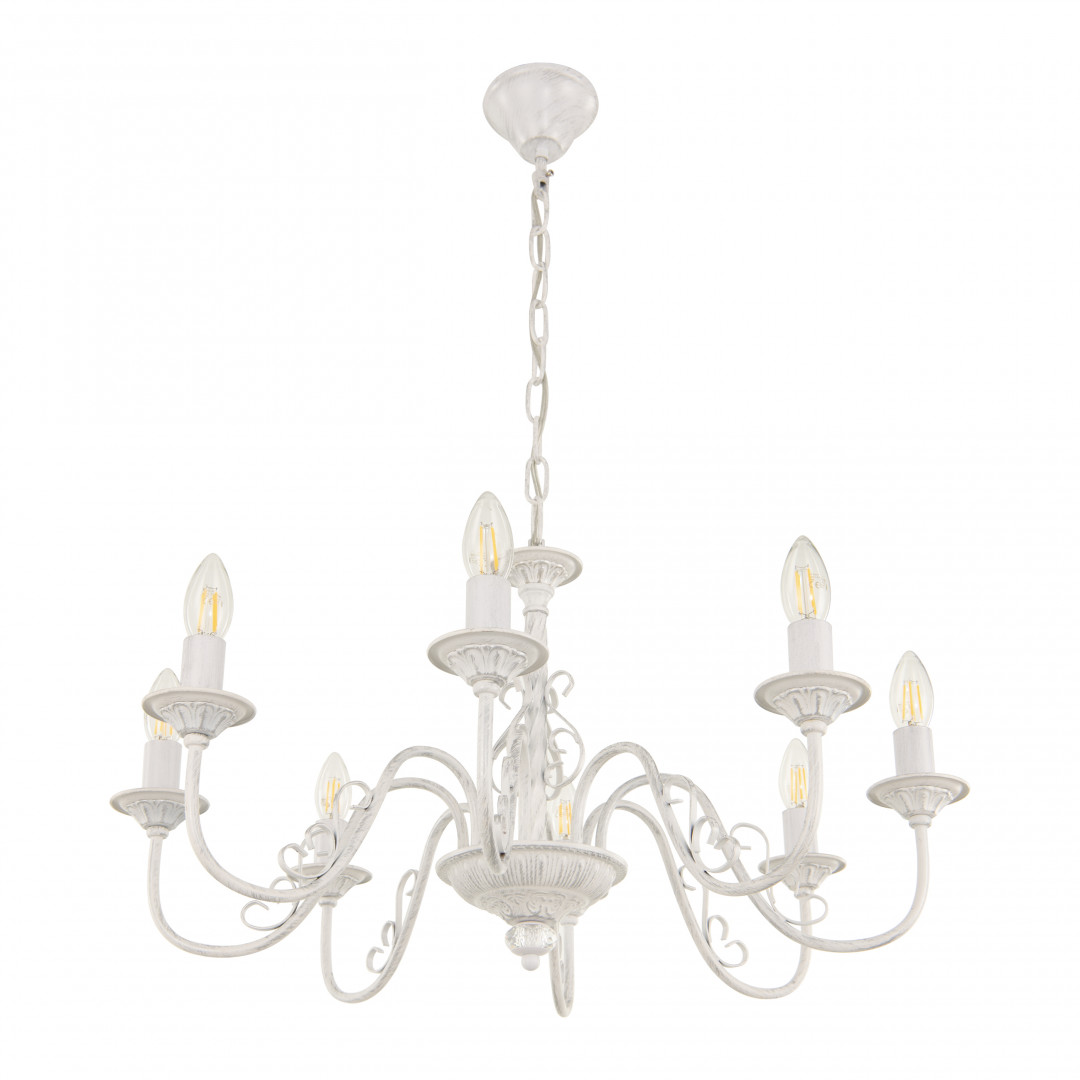 подвесная люстра arte milano 342620/8 wt+sl
