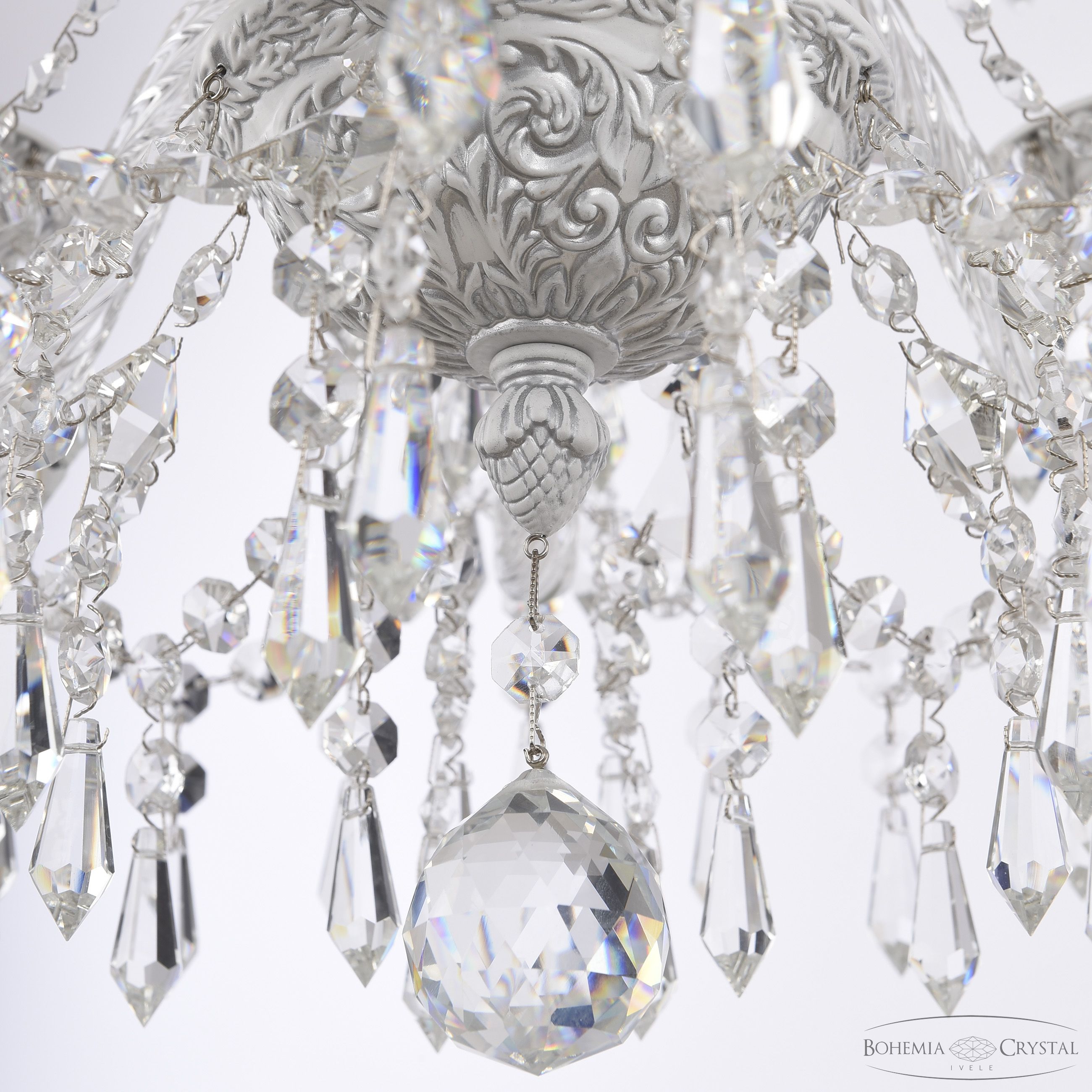 подвесная люстра bohemia ivele crystal al16303/8/160 wmn