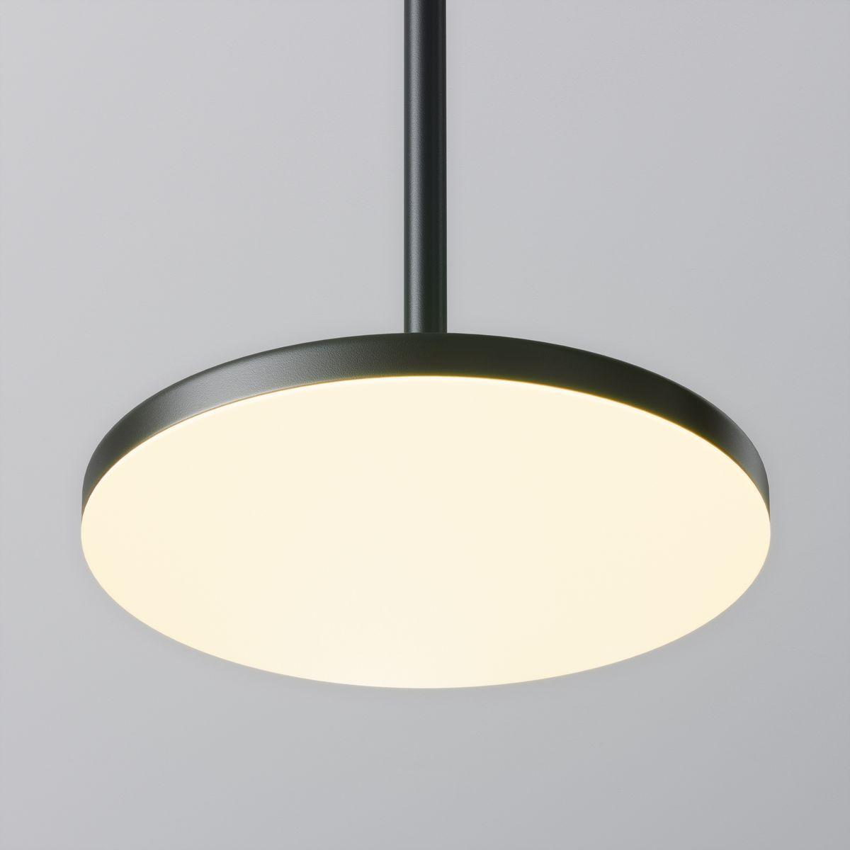 подвесной светодиодный светильник maytoni technical plato p076pl-l12w3k-b