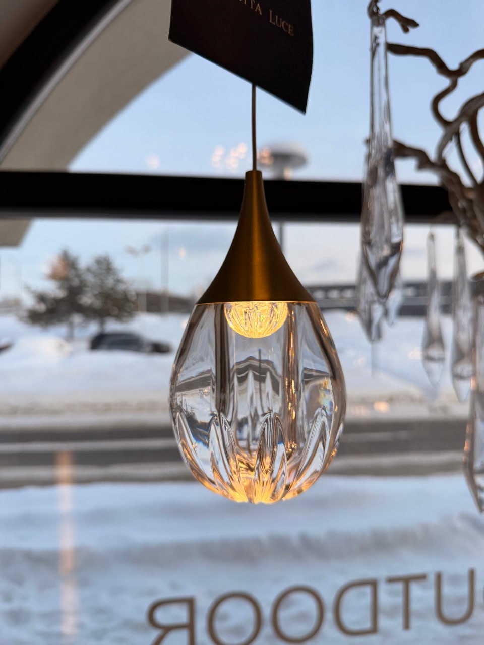 подвесной светильник delight collection stilla md24001004-3a gold/clear