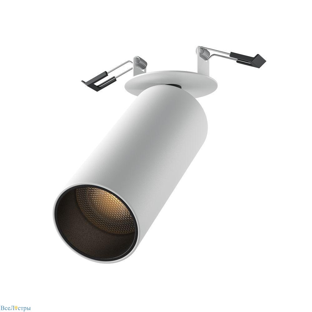встраиваемый светодиодный спот maytoni technical focus led c053cl-l12w3k-w-w