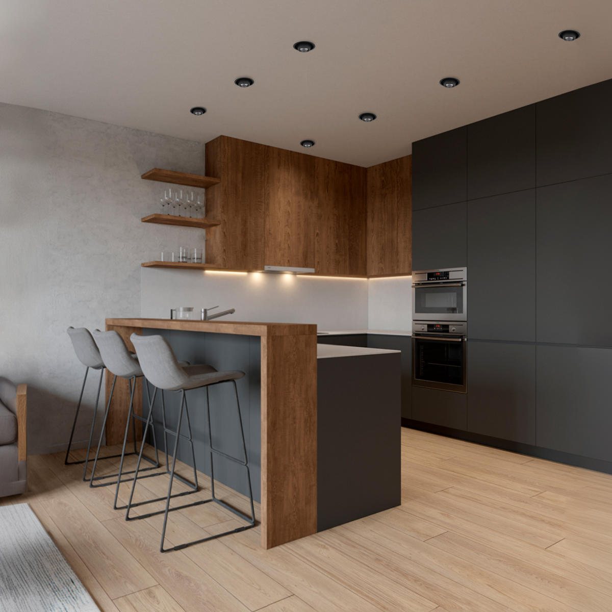 встраиваемый светильник loft it flash 10319/a black