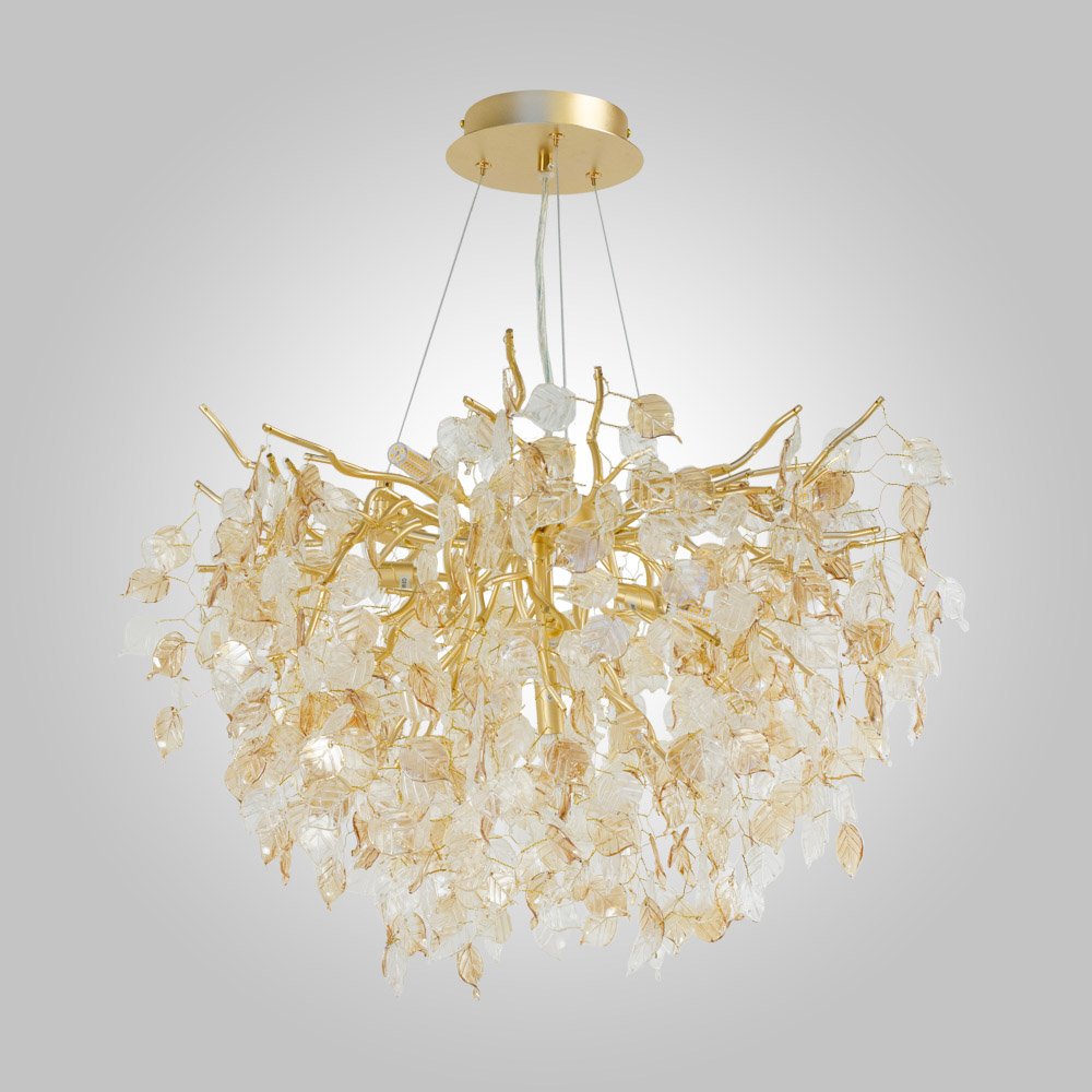 подвесная люстра am group forest d600 gold