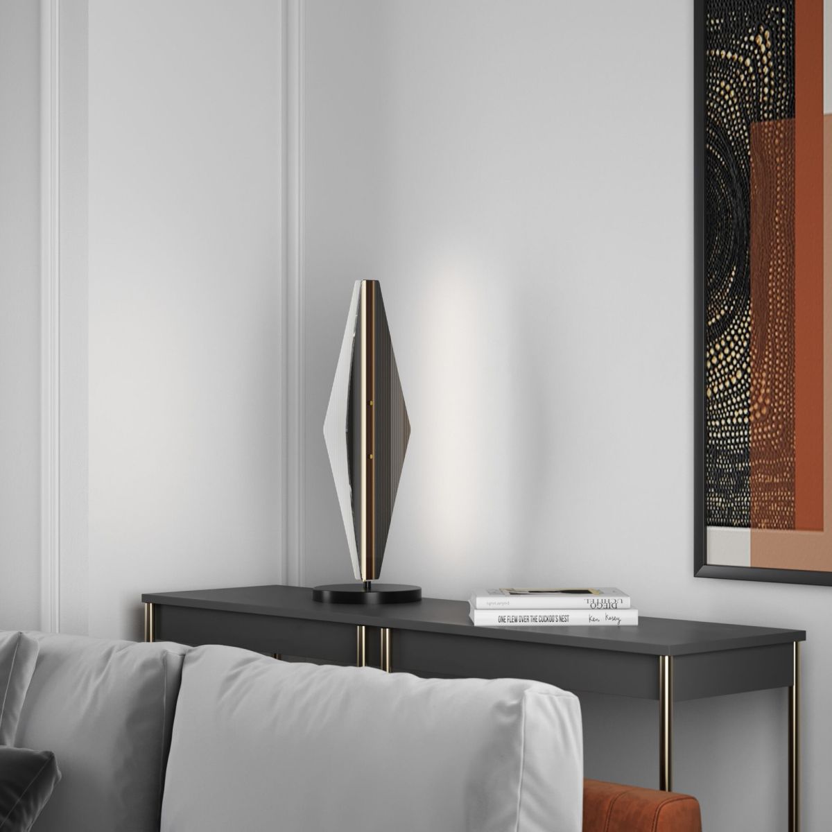 настольная лампа eurosvet glare 308052 led латунь a071590