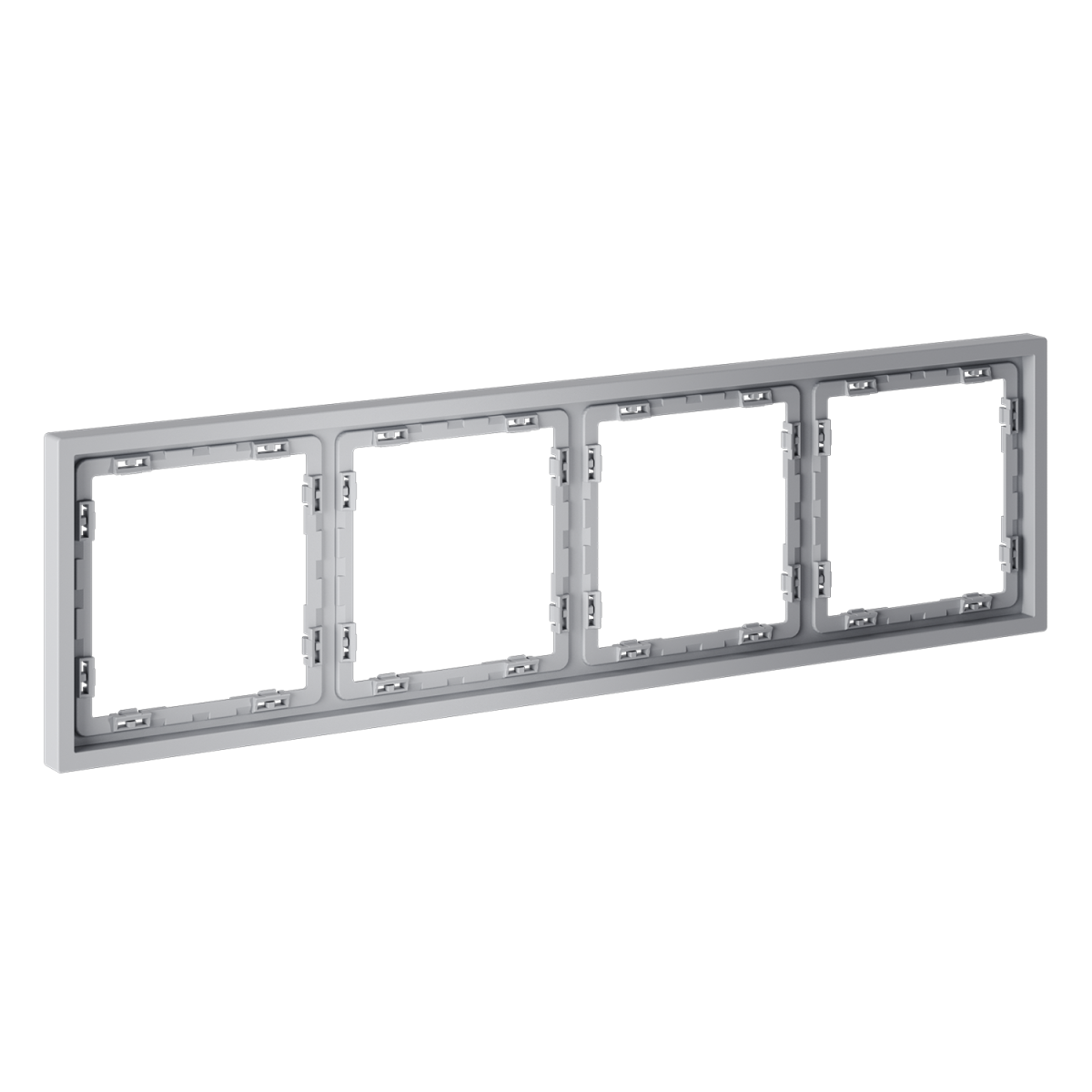 рамка пластиковая voltum s70 на 4 поста, (серый) vls100416