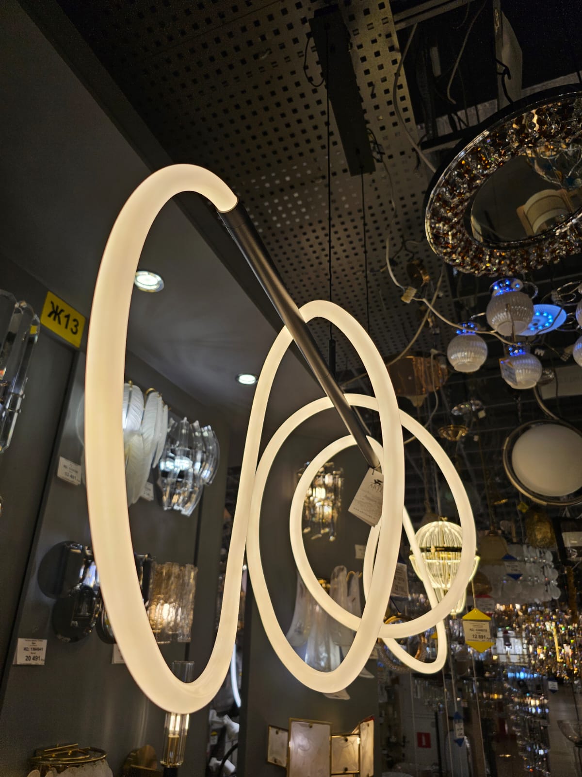 подвесной светодный светильник arte lamp klimt a2850sp-75bk