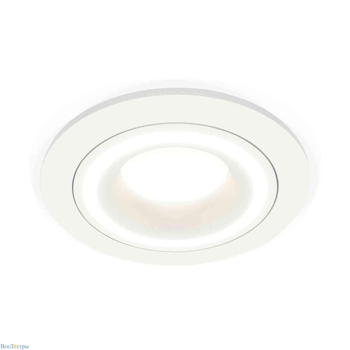 комплект встраиваемого светильника ambrella light techno spot xc7621040 swh белый песок (c7621, n7110)