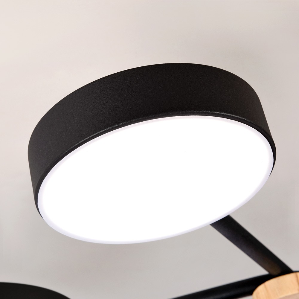 потолочная люстра led4u l3201-700 bk