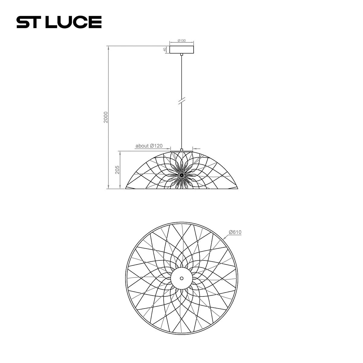 подвесной светодиодный светильник st luce bound sl6016.403.01