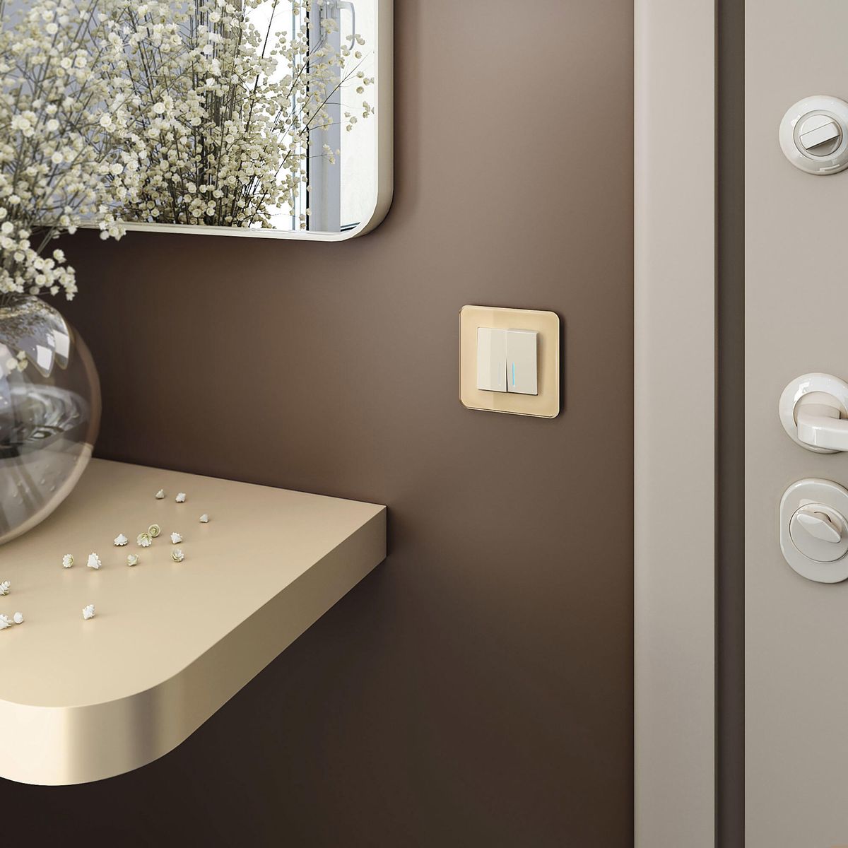 рамка werkel elite на 1 пост айвори w0012443 4690389180682