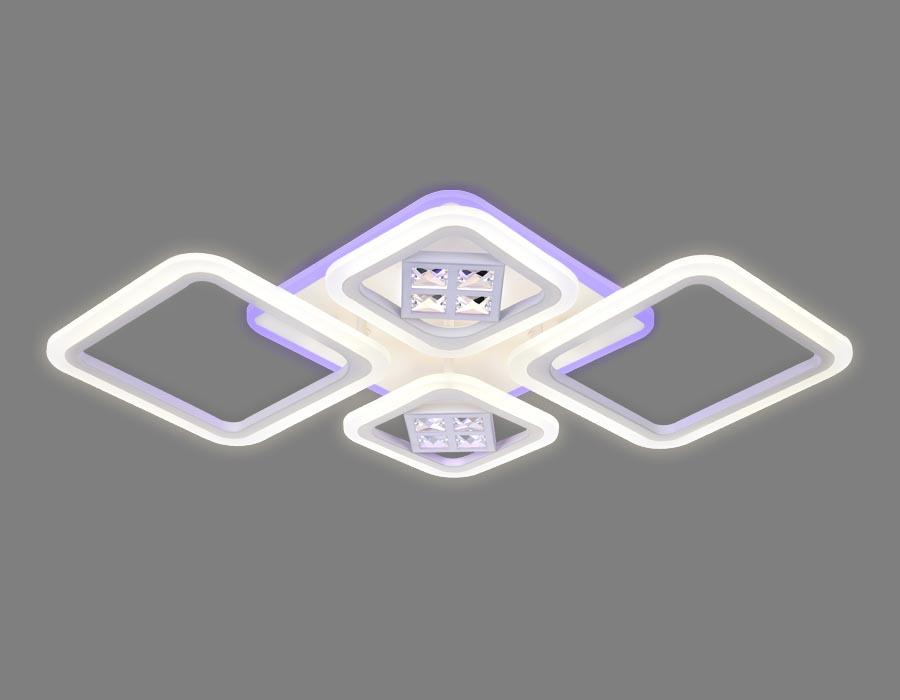 потолочная светодиодная люстра ambrella light acrylica ice fa286