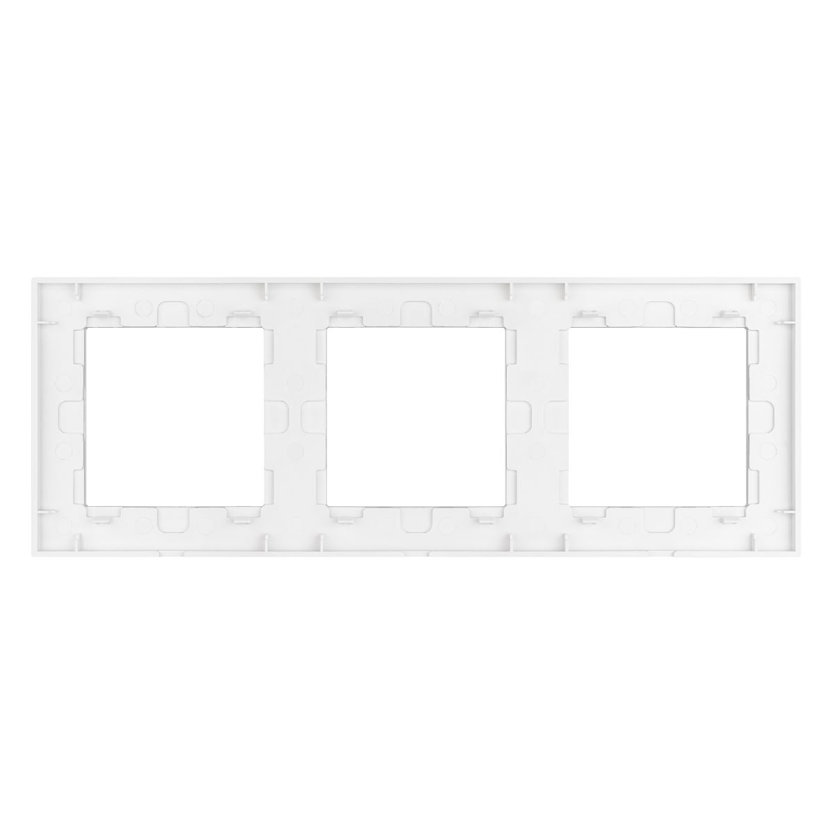 рамка трехместная arlight frm-glare-gs-3-wh 043799