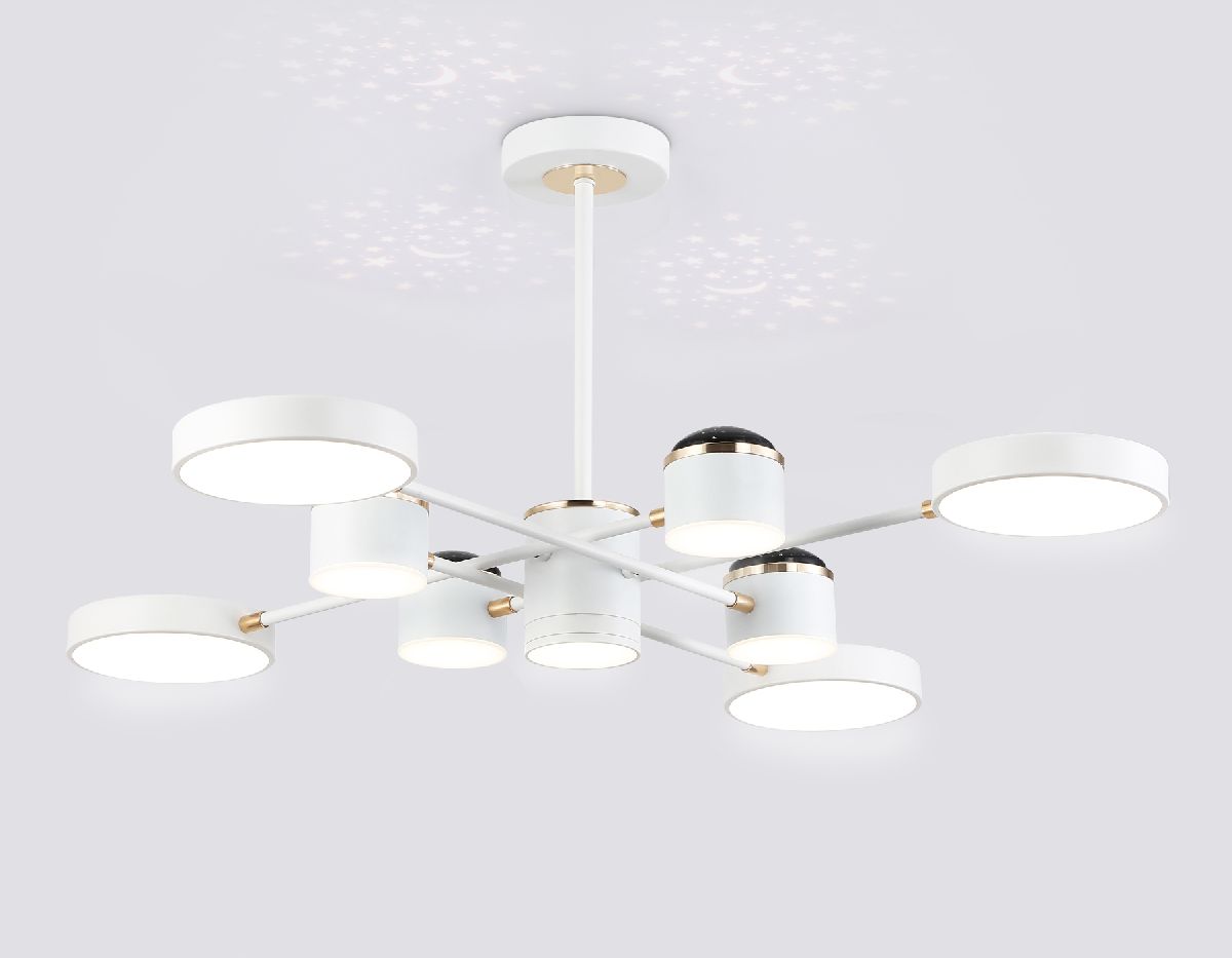 люстра на штанге ambrella light linetech comfort fl51627