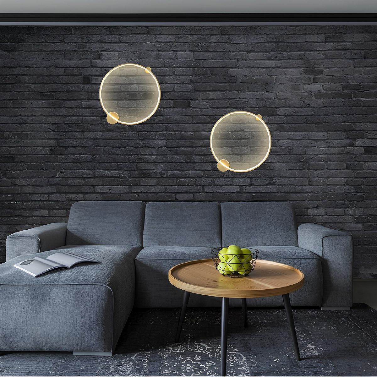 настенный светильник crystal lux real ap35w led brass