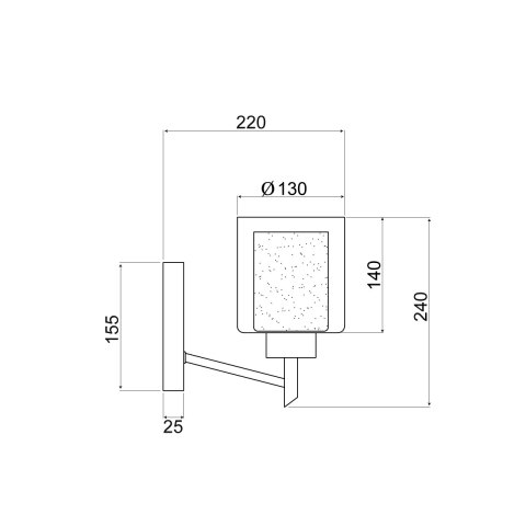 бра vele luce felice vl1425w01