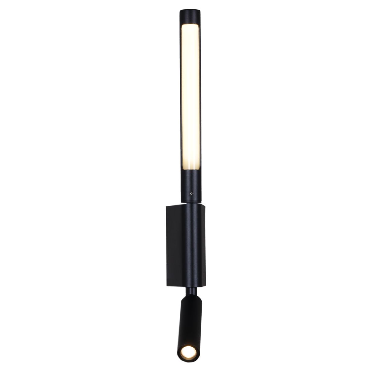 настенный светильник reluce 86209-9.2-001kt led3w+6w bk