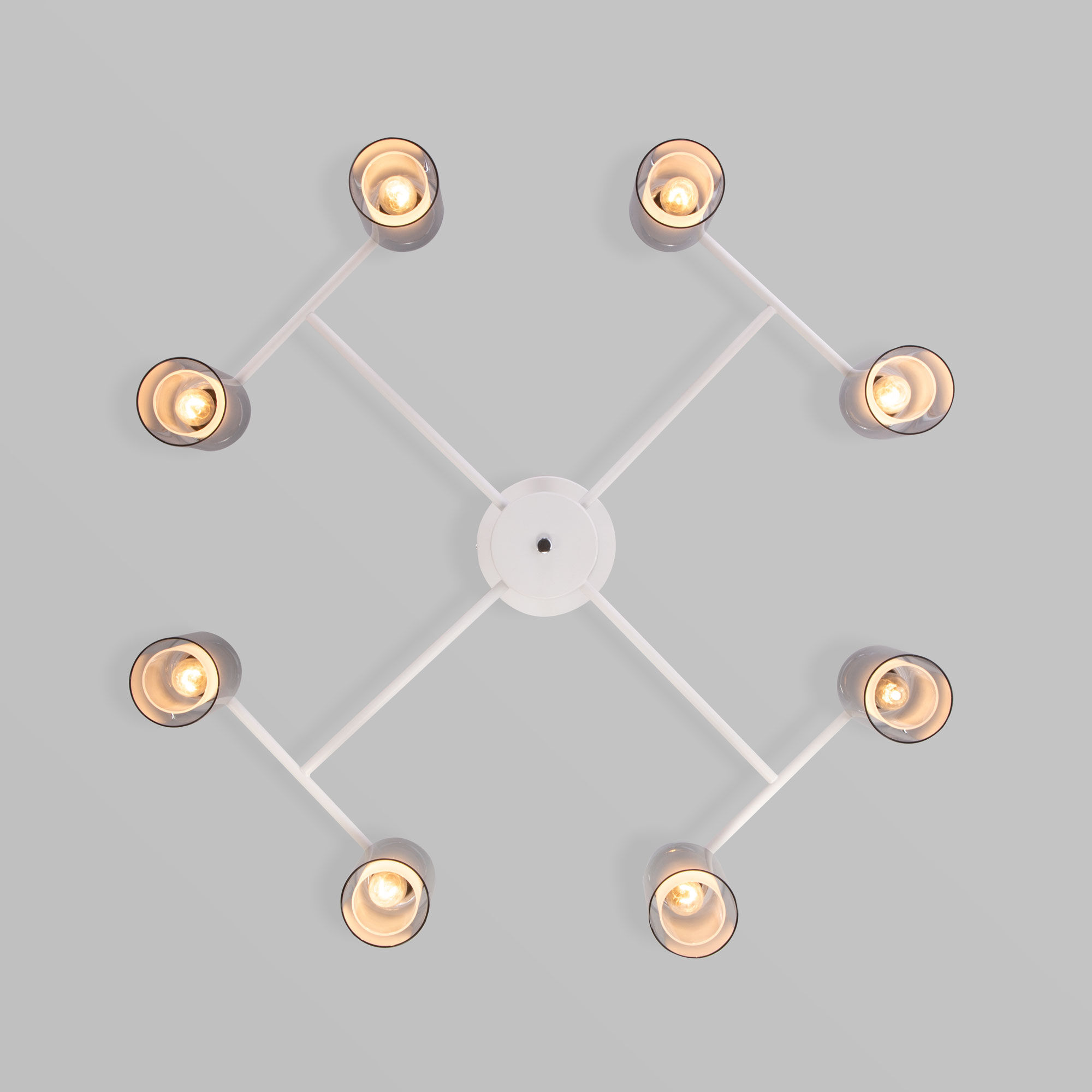 люстра на штанге eurosvet amado 70115/8 белый a061529