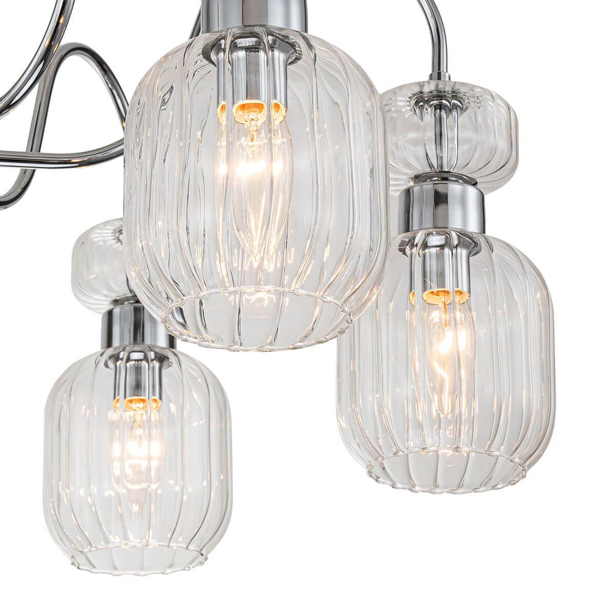 потолочная люстра escada gloss 1141/6pl chrome/clear
