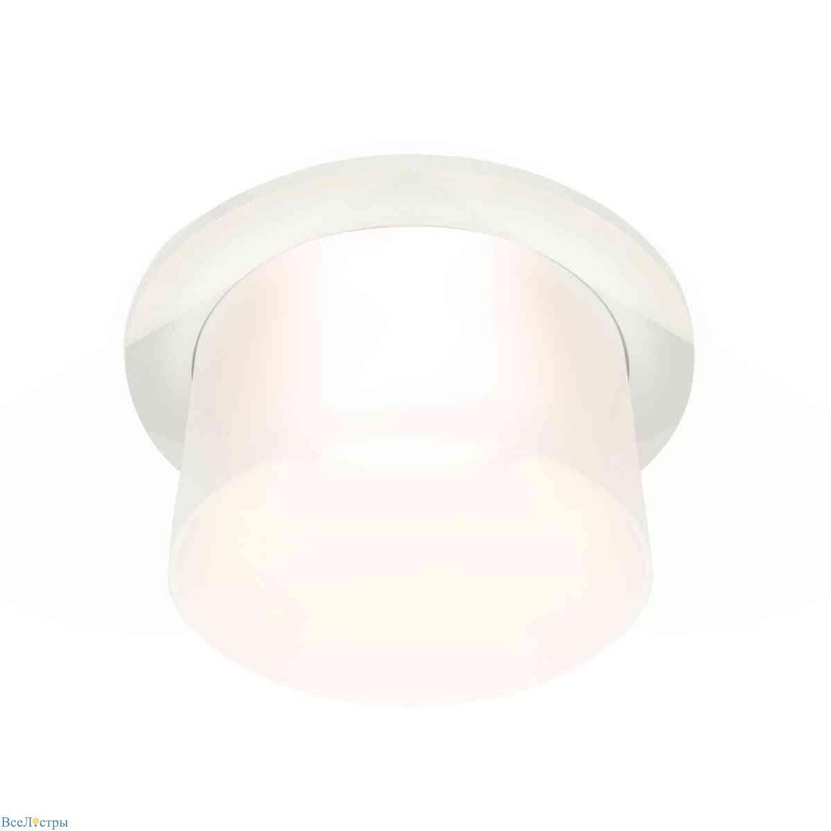 комплект встраиваемого светильника ambrella light techno spot xc7621045 swh/fr белый песок/белый матовый (c7621, n7170)