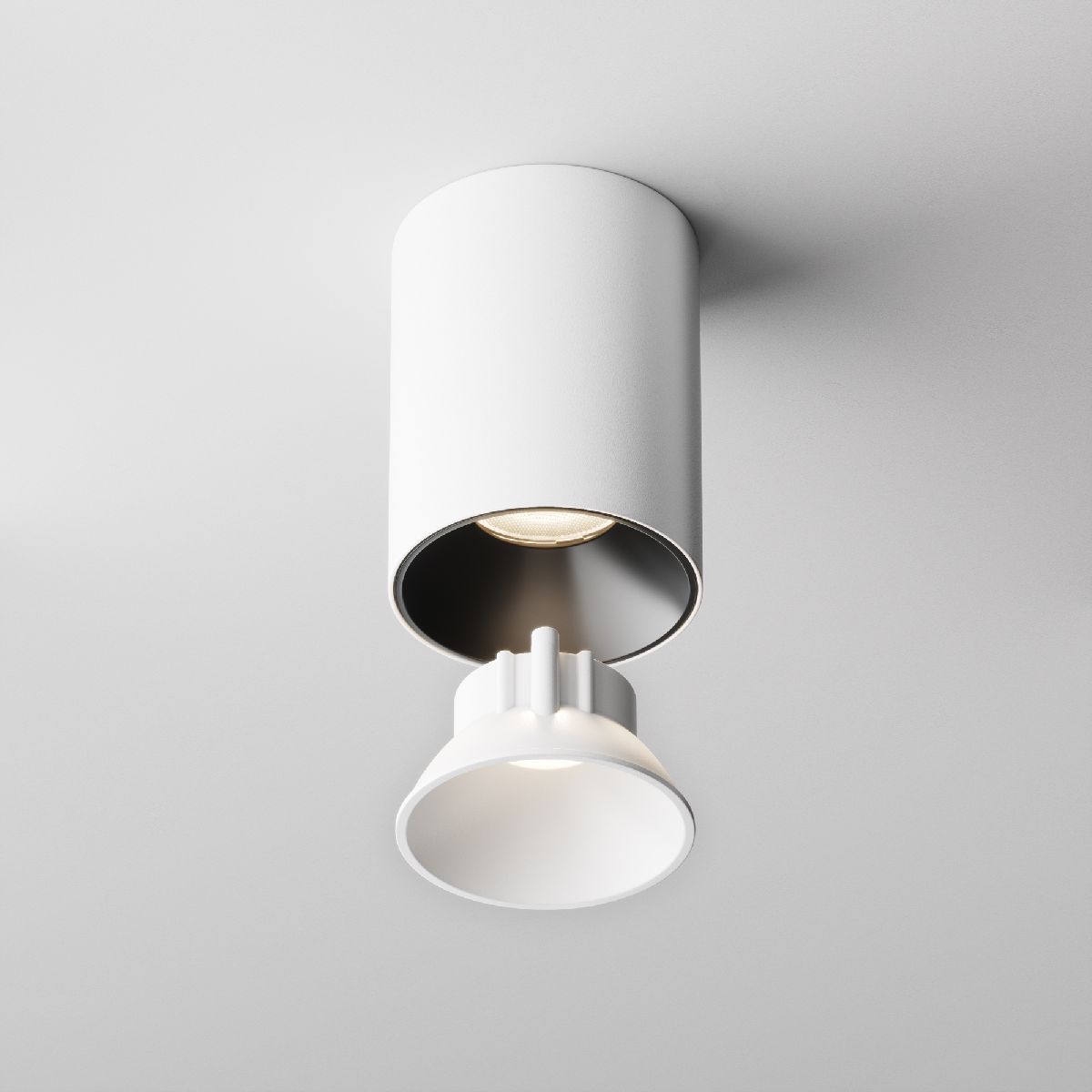 декоративная рамка-отражатель maytoni downlight ring8-10w-rd-w