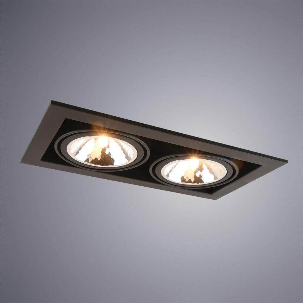 встраиваемый светильник arte lamp cardani semplice a5949pl-2bk