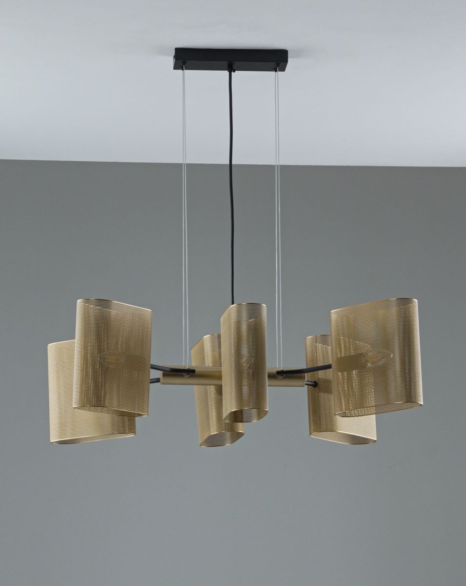 подвесная люстра moderli metalicana v11814-6p