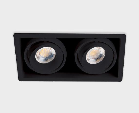 встраиваемый светильник italline de-312 black