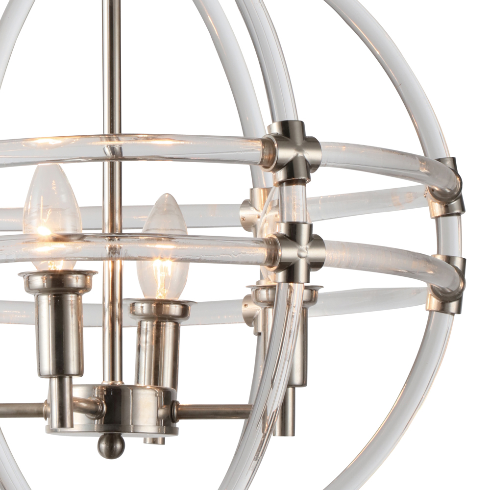 подвесная люстра delight collection impero km0766p-4 nickel