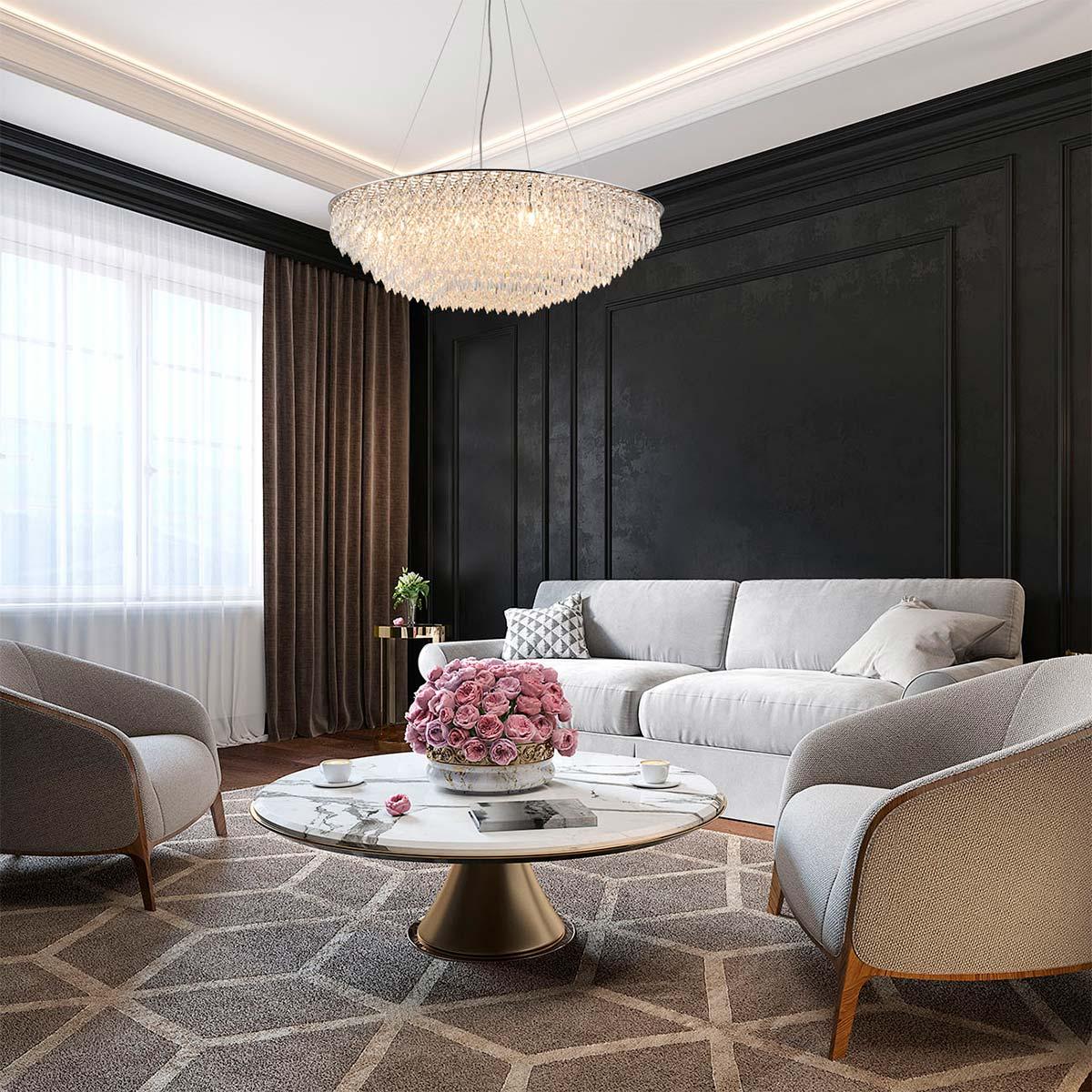 подвесная люстра indigo intrigo 12028/12p chrome v000369