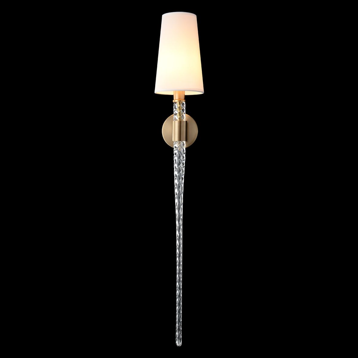 бра crystal lux luminous ap1 brass