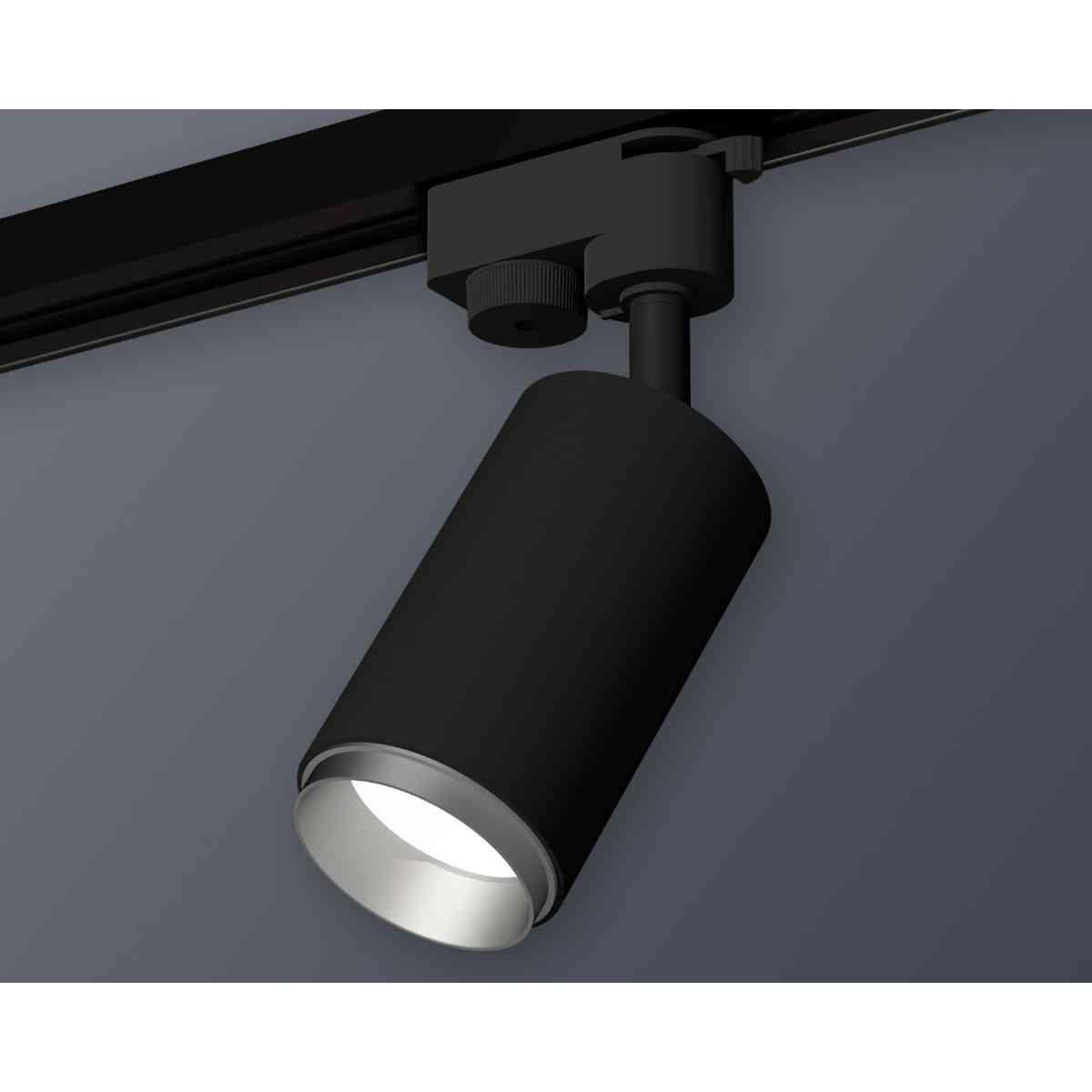 комплект трекового светильника ambrella light track system xt6323043 sbk/mch черный песок/хром матовый (a2521, c6323, n6123)