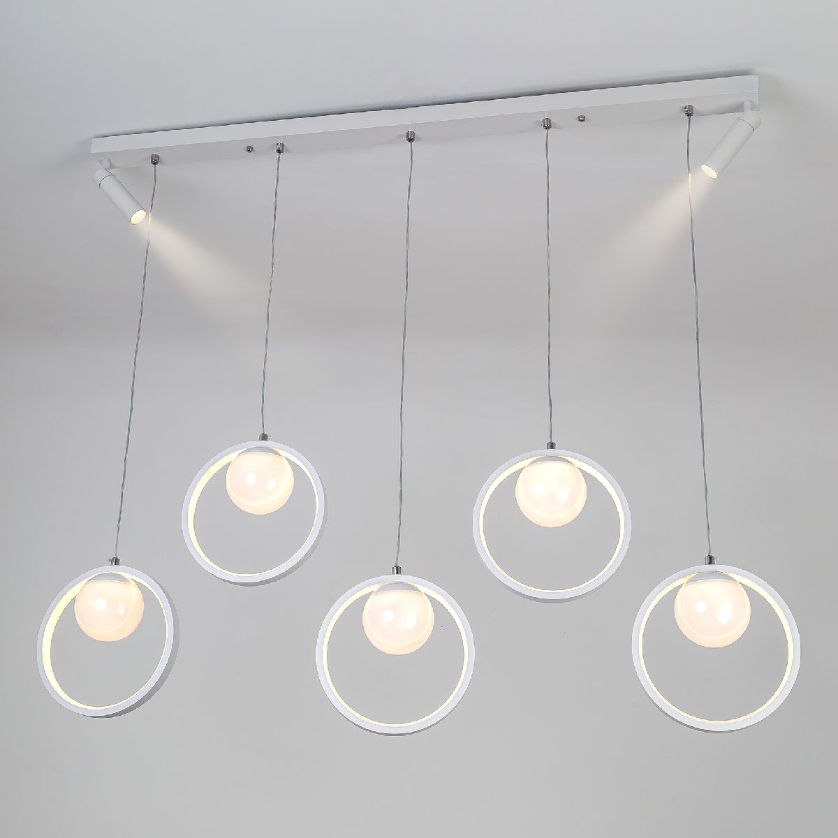 подвесная люстра led4u l7103-7 wт