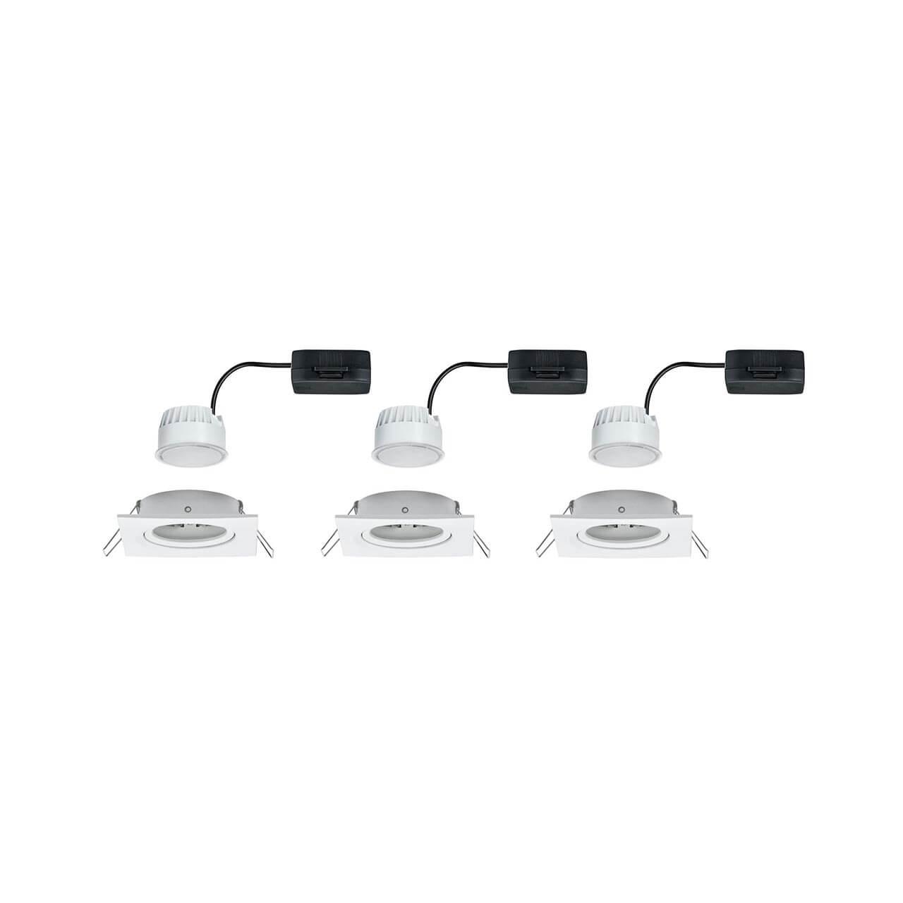 встраиваемый светодиодный светильник paulmann nova coin led 93454