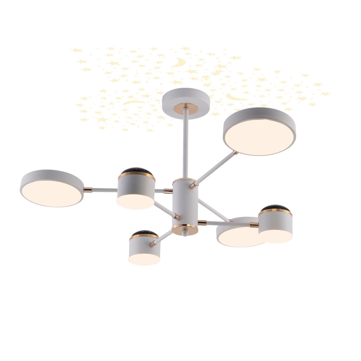 люстра на штанге escada interstellar 10255/6led
