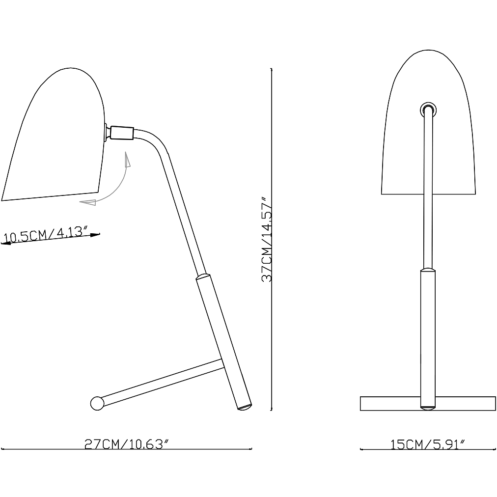 настольная лампа imperiumloft truman 179968-22