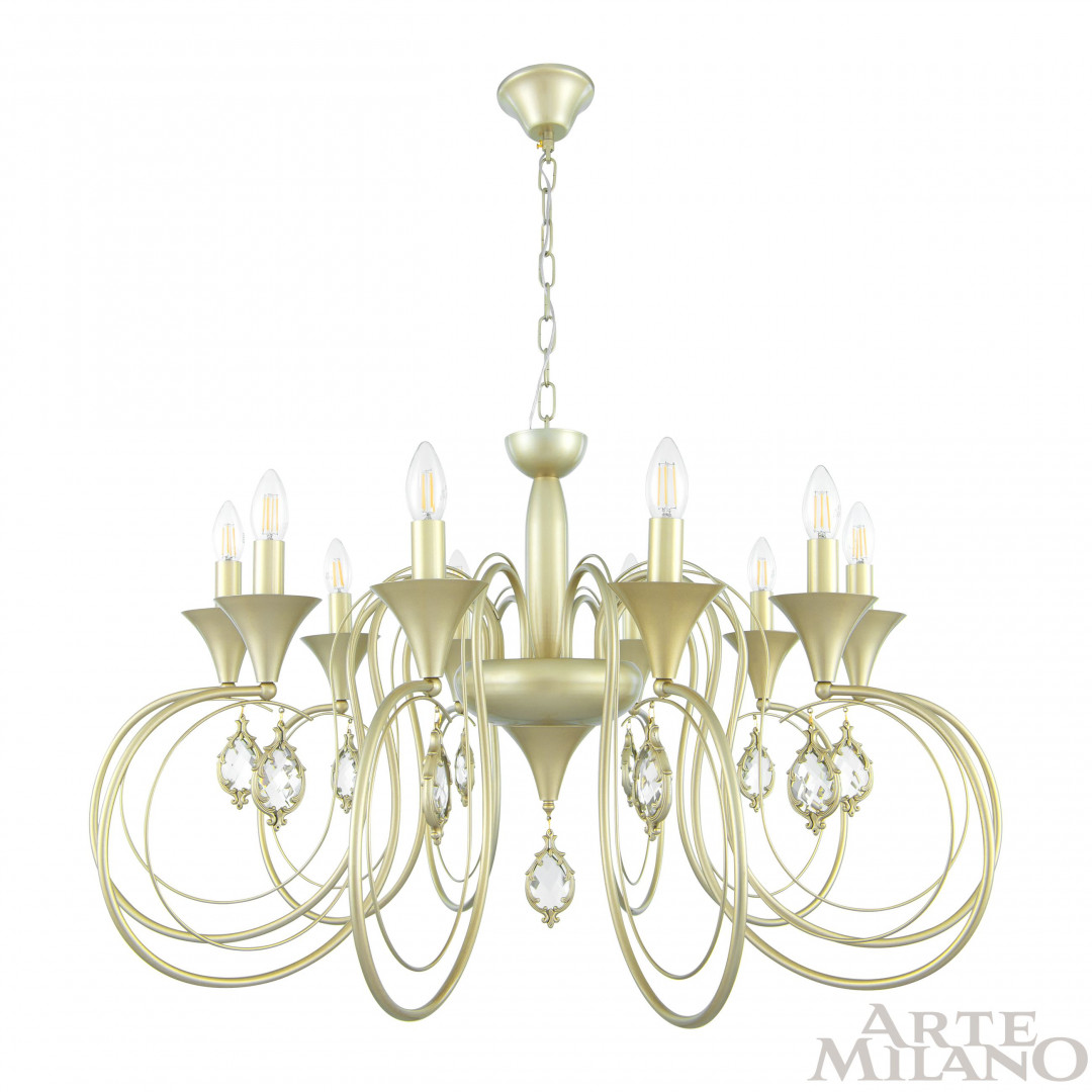 подвесная люстра arte milano 349920/10 cg