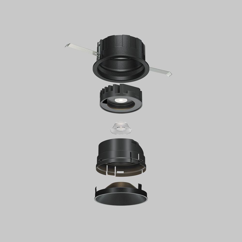 встраиваемый светодиодный светильник maytoni technical wise dl057-10w3k-b