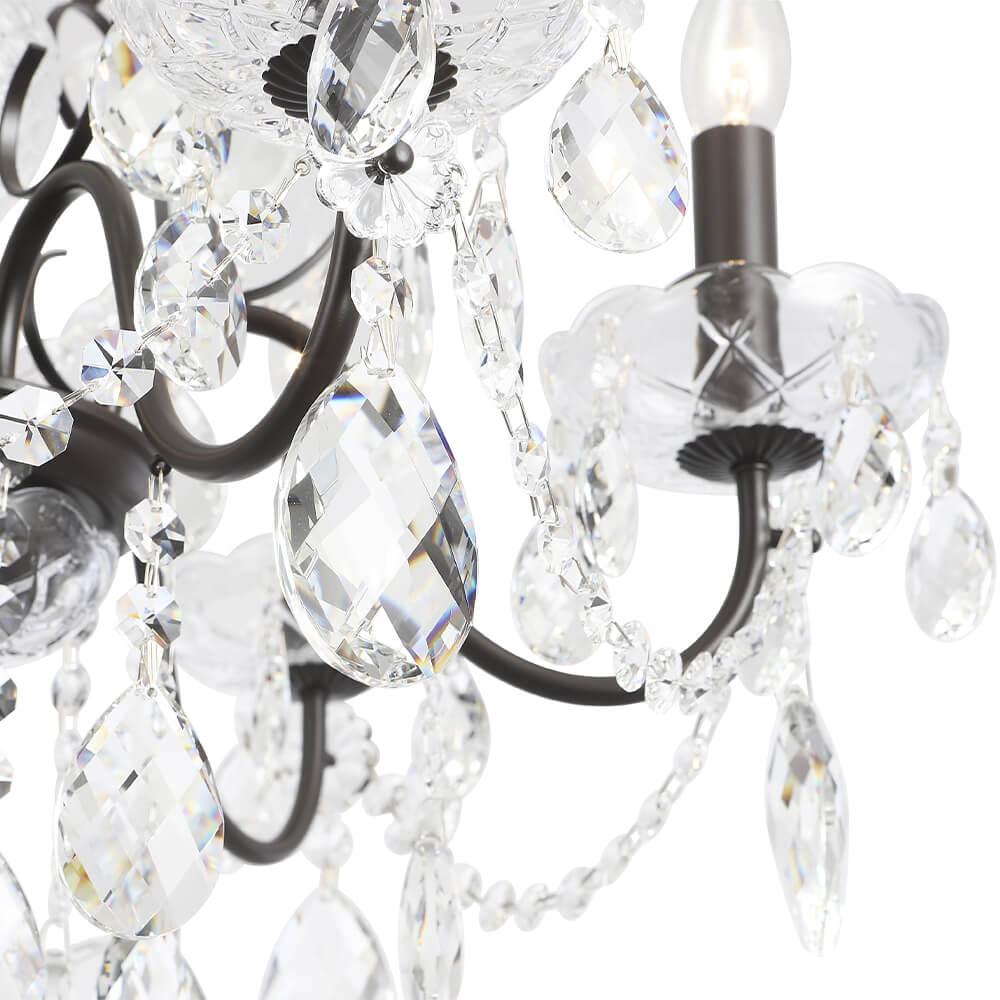 подвесная люстра crystal lux odelis sp6 brown