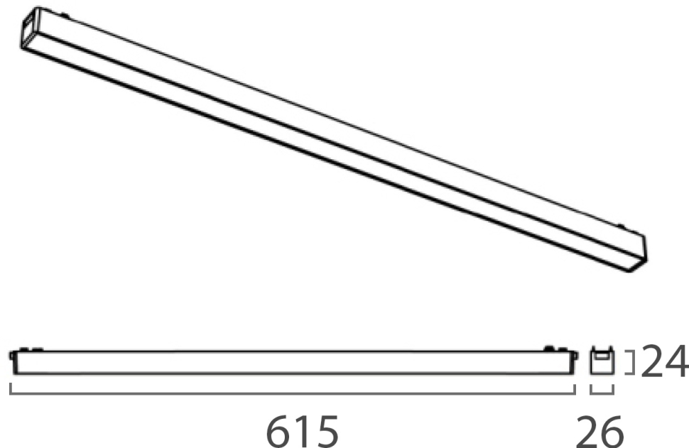 трековый магнитный светильник italline kreator it09-9013 black 4000k