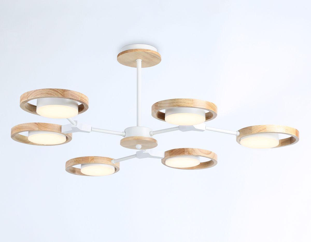 потолочная светодиодная люстра ambrella light comfort linetech fl51615