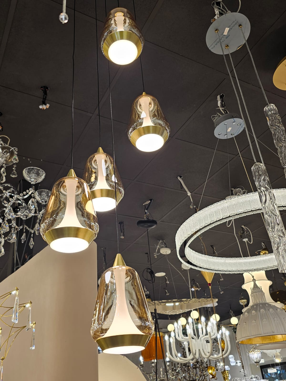 подвесной светильник delight collection md24001011-1a brass/champagne