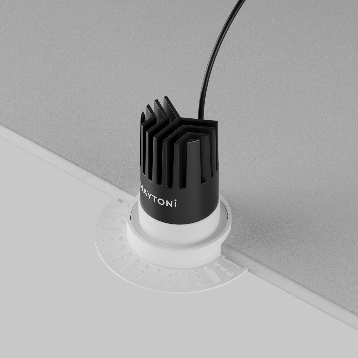 встраиваемый светильник maytoni dip dl119-10w-4k-trs-w