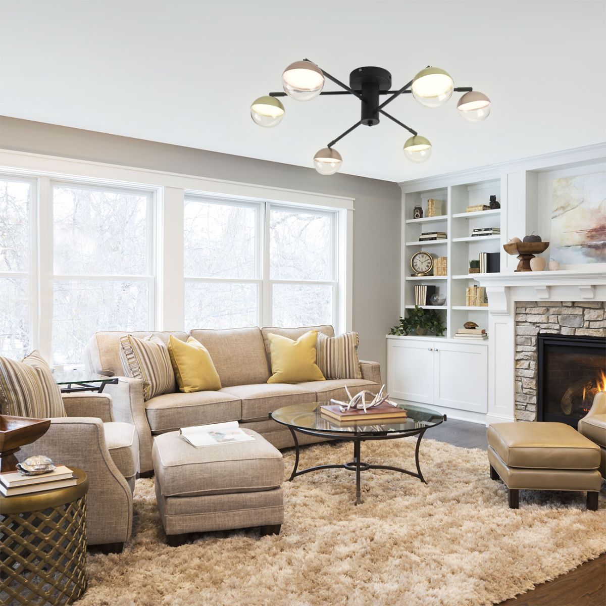 потолочный светильник escada diverse 10271/6led gold/copper