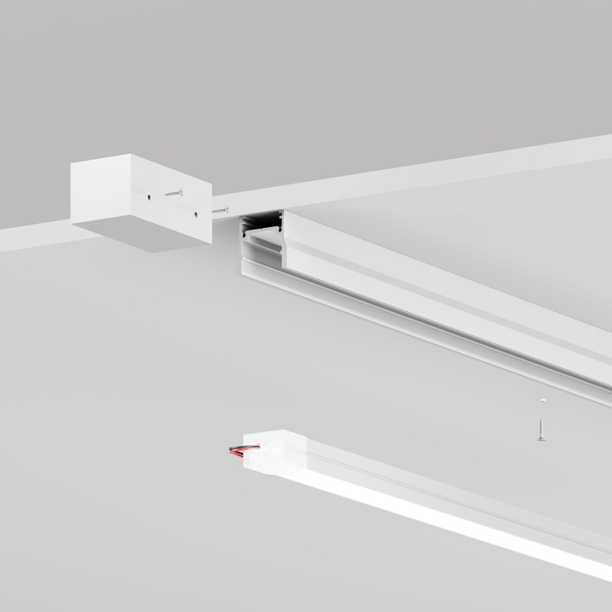 профиль для уличной трековой системы maytoni elasity ip o-tr001-p-w3m