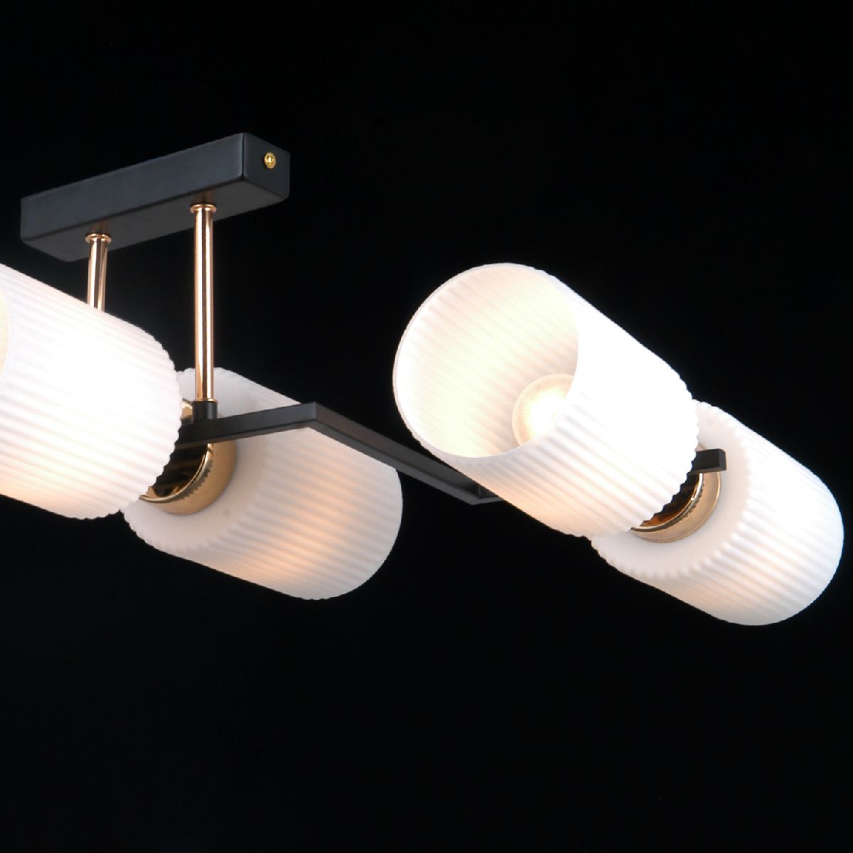потолочная люстра illumico il0809-6asq-25 bk ab naples