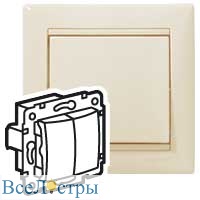 переключатель двухклавишный legrand valena classic 695604