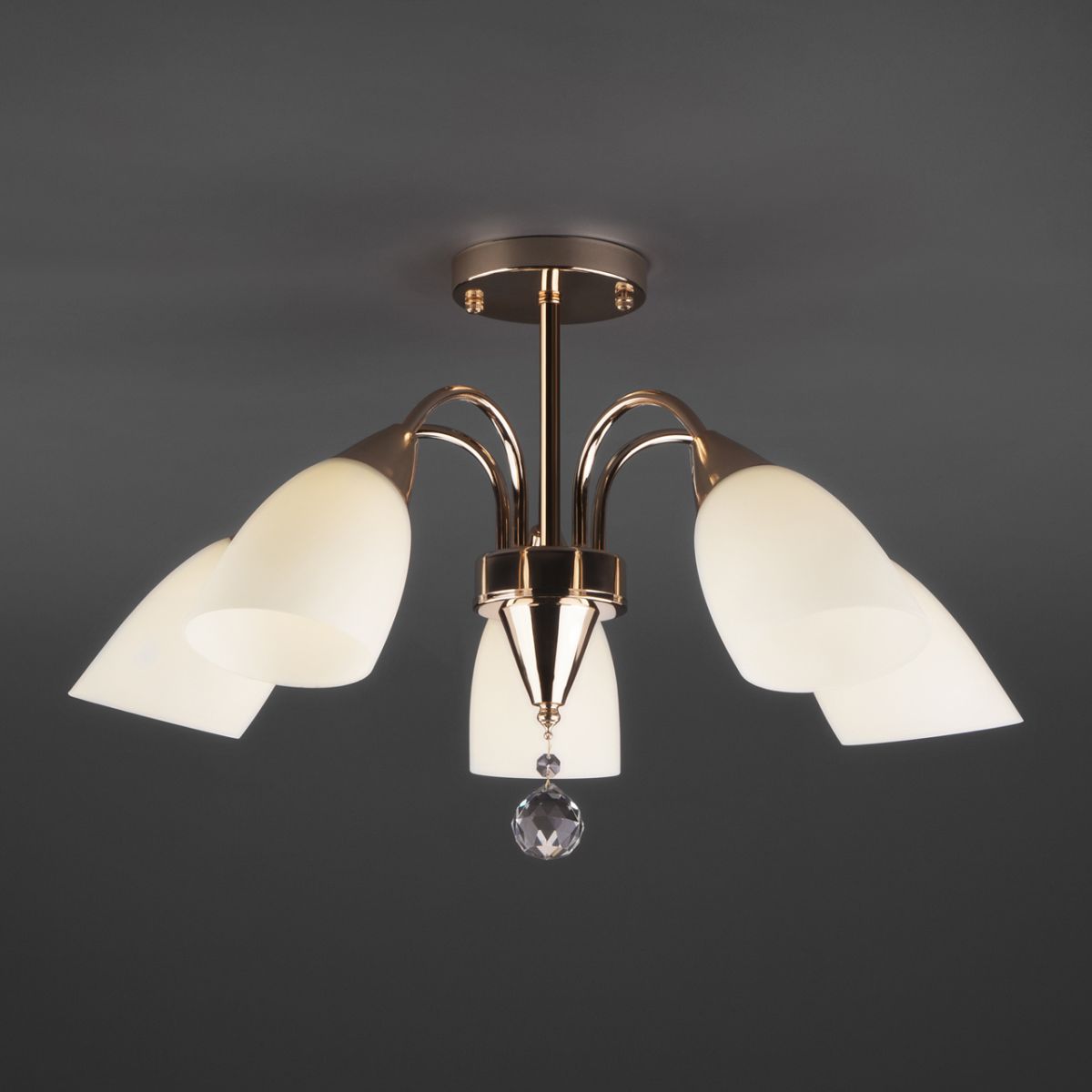 потолочная люстра eurosvet ellene 30149/5 золото